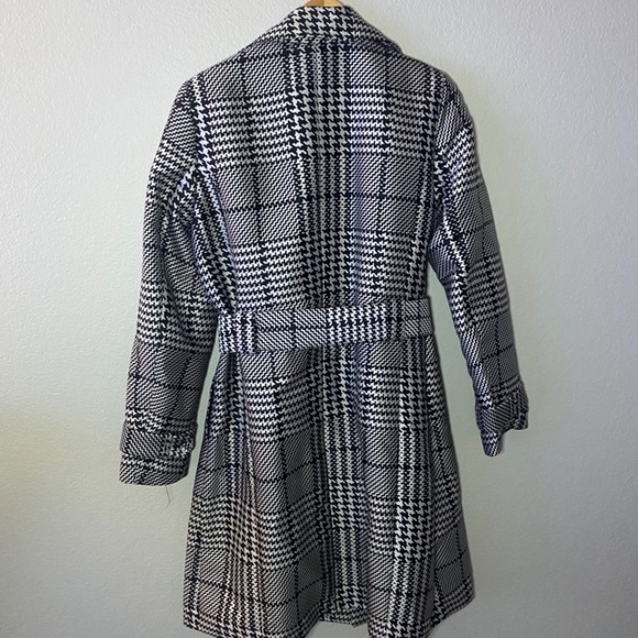 NWOT White House Black Market Houndstooth Belted Jacket - Size L - Picture 7 of 10